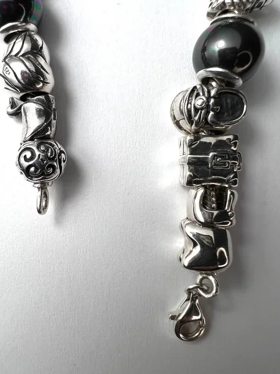Genuine 925 Sterling Silver Charm Bracelet-Fully Loaded Animal & Home Themes - Picture 10 of 12
